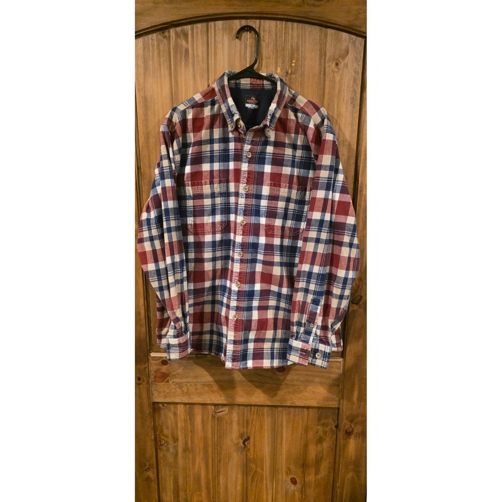 Ridgecut Toughwear Button Down Shirt‎ Mens XL Plaid Western Long-Sleeve Classic